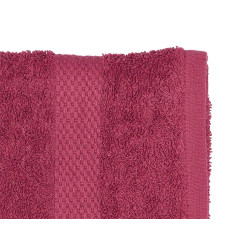 SERVIETTE LISSE 50X90 GRENAT