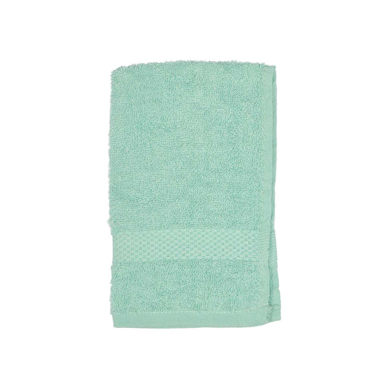 SERVIETTE LISSE 30X50 TURQUOISE