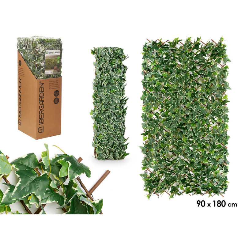 PANEL EXTENSIBLE 90X180CM HOJA BLANCA VERDE