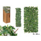PANNEAU EXTENSIBLE 90X180CM FEUILLE BLANCHE VERT