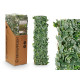 EXTENDABLE PANEL 9+E65:E880X180CM GREEN WHITE LEAF