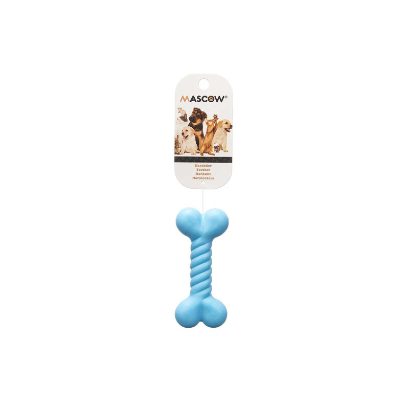BRINQUEDO P CAO SILICONE OSSO 12CM SORT 3