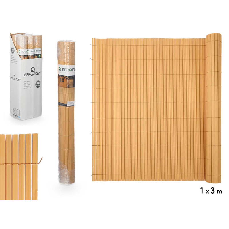 ROTOLO CANNICCIO RECINZIONE BAMBU PVC
