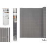 ROULEAU DE ROSEAU POUR CLÔTURE GRIS PVC
