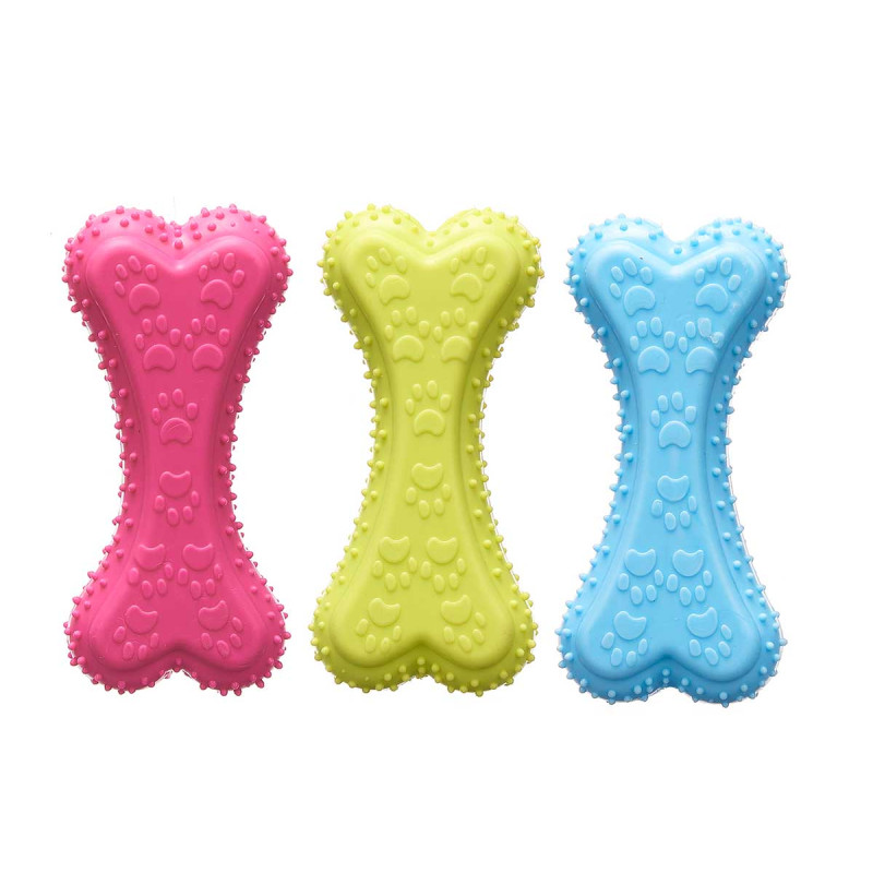 BRINQUEDO P CAO PLANO OSSO 12CM SORT 3