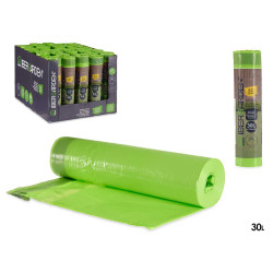 SACO LIXO PERFUMADO 30L 15 UNIDS VERDE  