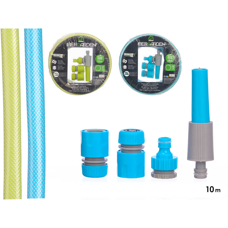 HOSE 10 METRES ASSORT 2 COLOURS