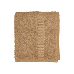 SERVIETTE DE BAIN LISSE 50X90 COULEUR CAMEL 