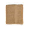 SERVIETTE DE BAIN LISSE 50X90 COULEUR CAMEL 