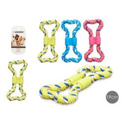 BRINQUEDO P CAO SILICONE 19CM SORT 3