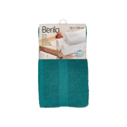 SERVIETTE DE BAIN LISSE 70X130 BLEU PETROLE 