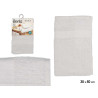 SERVIETTE DE BAIN LISSE 30X50 COULEUR BLANC 