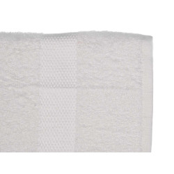 SERVIETTE DE BAIN LISSE 30X50 COULEUR BLANC 