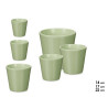 SET 3 POTS CONIQUE 14 17 22CM MENTHE MAT