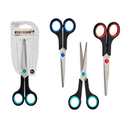OFFICE SCISSORS HOOPS 3 COL MIX