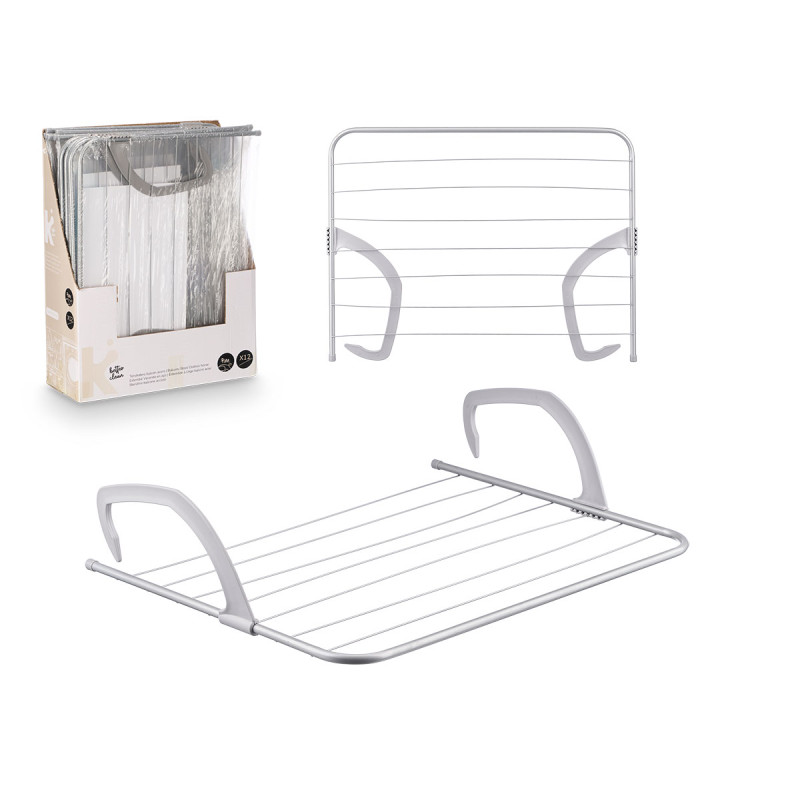 ÉTENDOIR À LINGE BALCON ACIER 7M