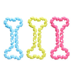 BRINQUEDO P CAO SILICONE 19CM SORT 3