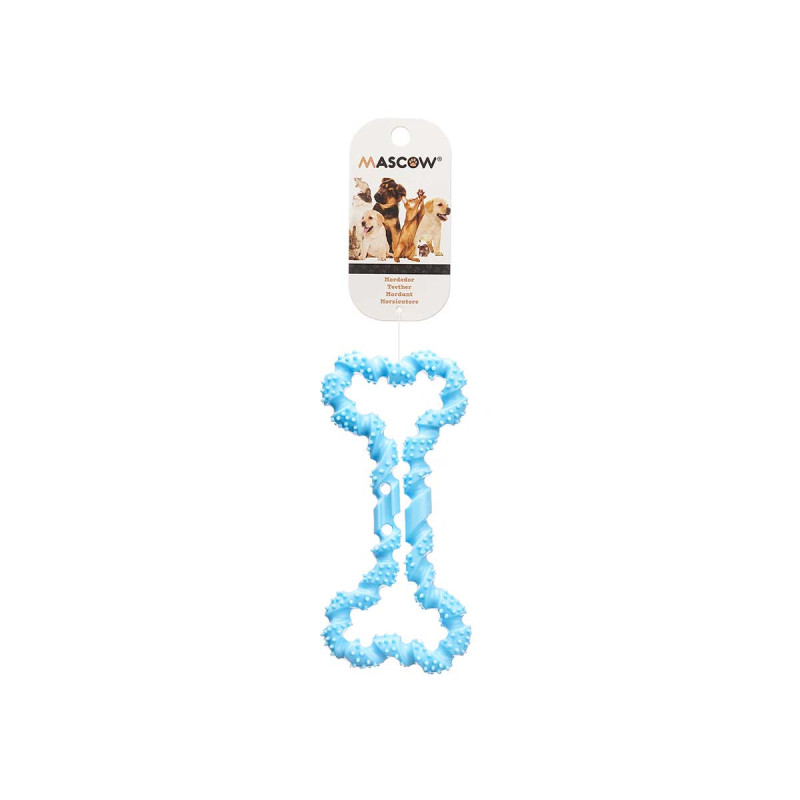 ANNEAU DENTITION SILICONE POIGNÉES 19CM ASSORT 3