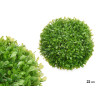 ROUND BALL 22CM GREEN LEAVES