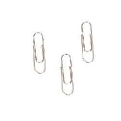 SET 100 SILVER PAPERCLIP SMALL