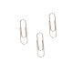SET 100 SILVER PAPERCLIP SMALL