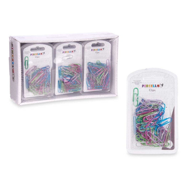 SET 80 METALLISED PAPERCLIP  SMALL