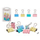 SET 7 PINCES DOUBLE CLIP COULEUR PASTEL PETIT