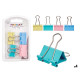 SET 4 PINCES DOUBLE CLIP COULEUR PASTEL GRAND