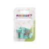 BINDER CLIPS 8 PCS ASSORT 3 COLOURS
