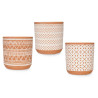 VASO COLOR TERRACOTTA ASS 3 CERAMICA 