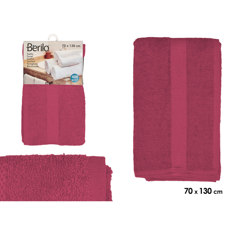 TOALLA LISA 70X130 GRANATE