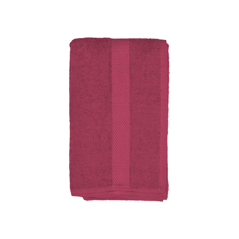 SERVIETTE LISSE 70X130 GRENAT