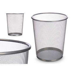 PAPELERA REJILLA 29,5CM PLATA
