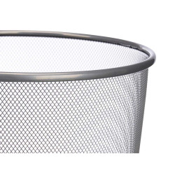 WASTE BIN GRID 29,5CM SILVER