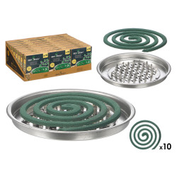 SPIRALE INCENSO CITRONELLA SUPPORTO