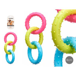 BRINQUEDO P ANIMAL ESTIMAÇAO SILICONE 8CM SORT 3
