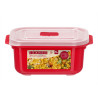 1L RED MICROWAVE LUNCH BOX STEAM VENT