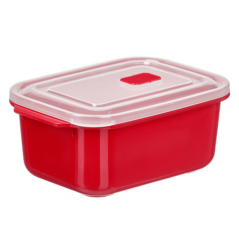 BOÎTE À LUNCH ROUGE MICRO-ONDES OUVERTURE 2L