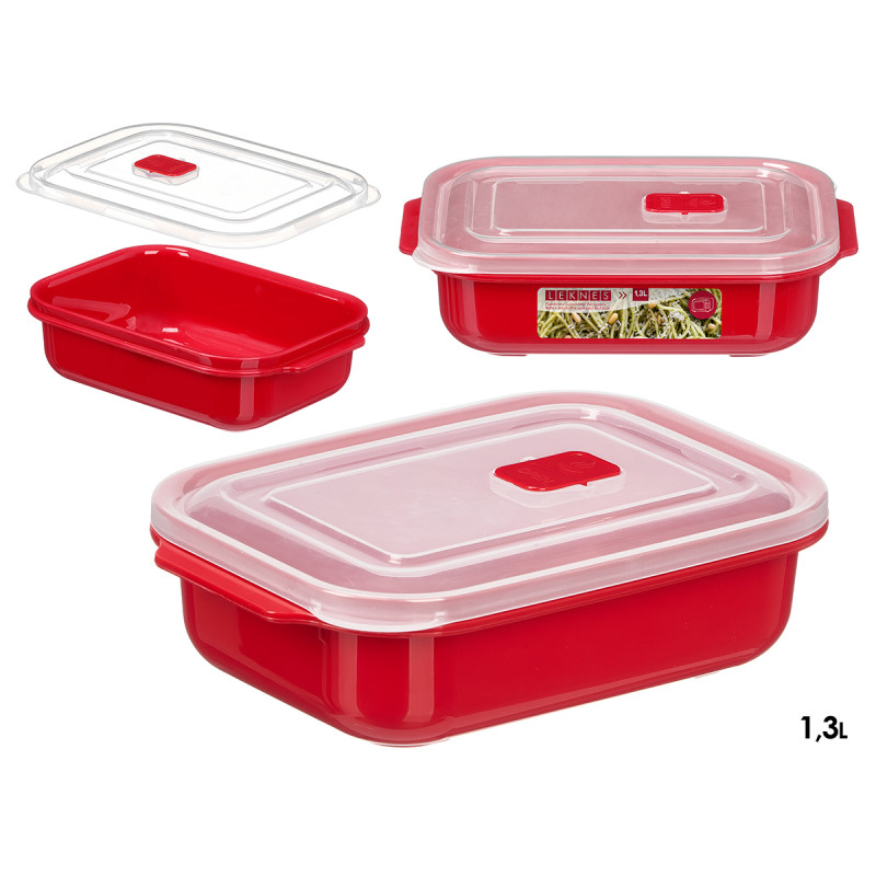 SCATOLA ROSSA MICROONDE APERTURA 1,3L