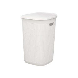 WHITE LAUNDRY BASKET DOMUS 50L