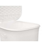 WHITE LAUNDRY BASKET DOMUS 50L