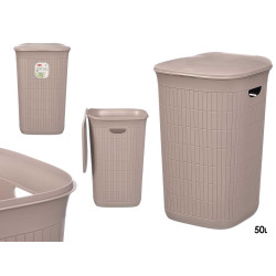 CESTO ROUPA GREIGE DOMUS 50L