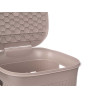 GREIGE LAUNDRY BASKET DOMUS 50L