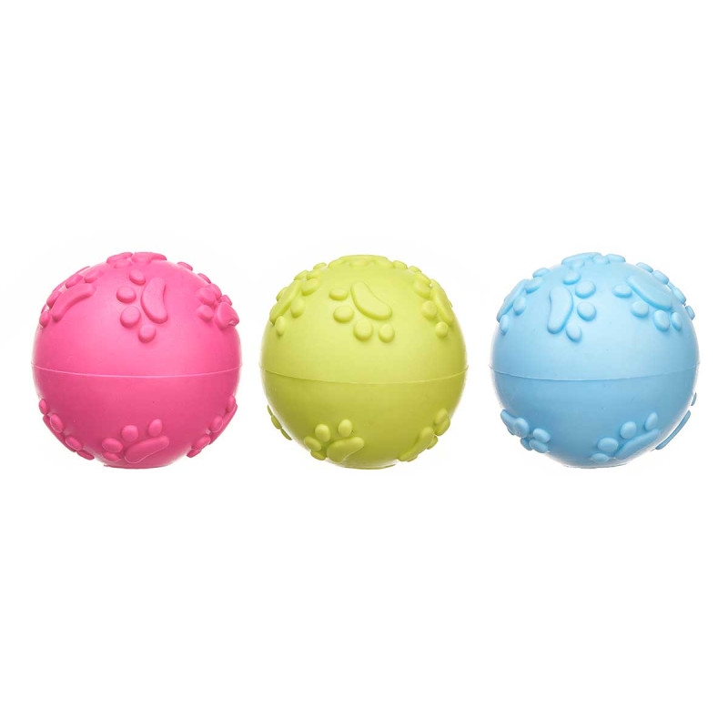BOLA SILICONE PATA 5,5CM SORT 3