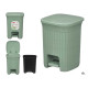 SMALL 6L GREEN MINT DOMUS WASTEPAPER BASKET