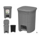 SMALL 6L BLUE GREY DOMUS WASTEPAPER BASKET