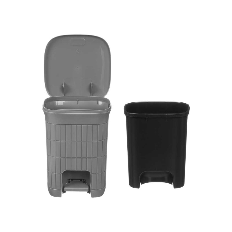 PATTUMIERA DA BAGNO DOMUS GRIGIO BLU 6L