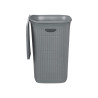 CESTO ROUPA CINZA AZULADO DOMUS 50L
