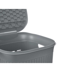 BLUE GREY LAUNDRY BASKET DOMUS 50L