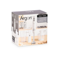 SET BATIDORA ACCESORIOS BLANCA GRIS 1000W